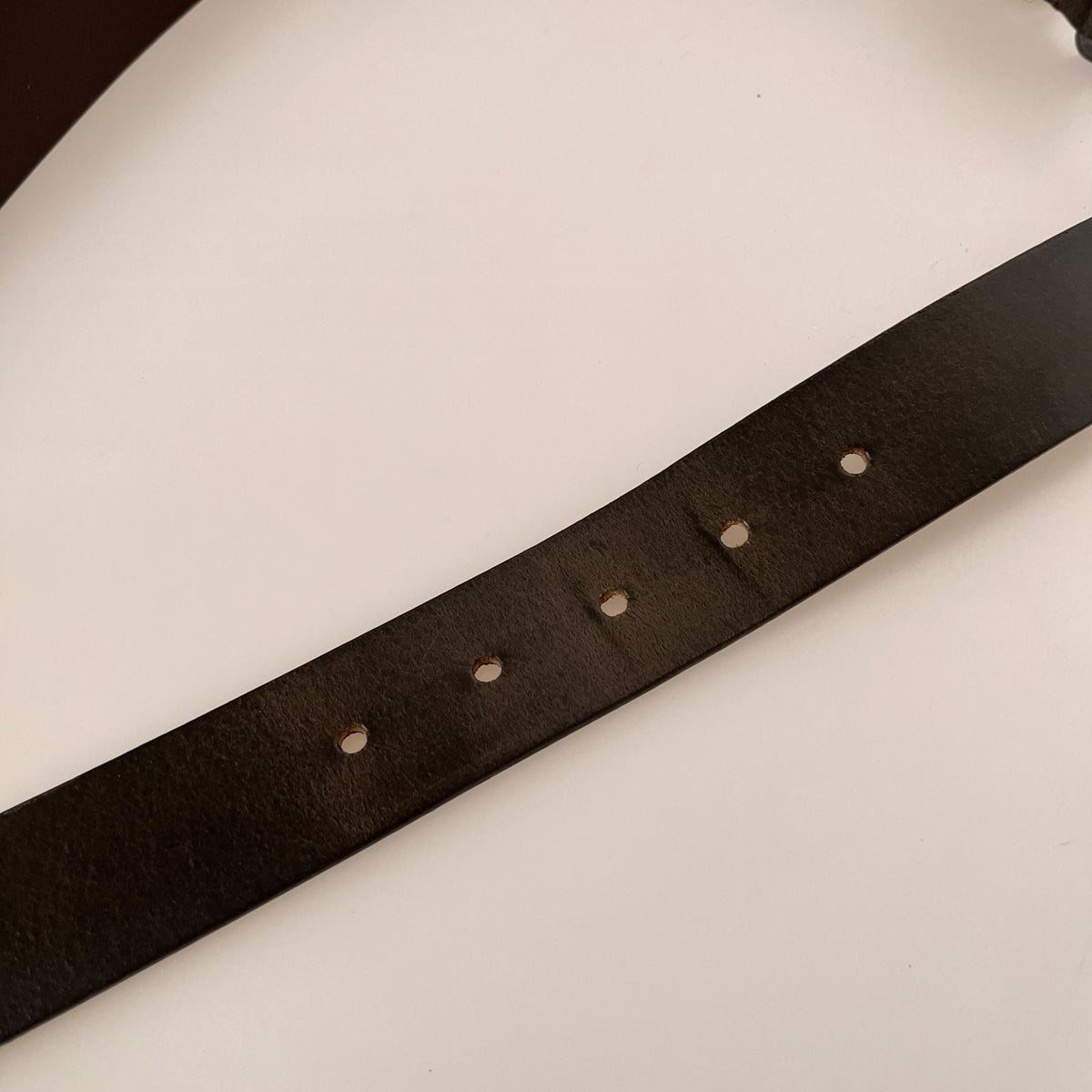その他アクセサリー レザーベルト ブラウン