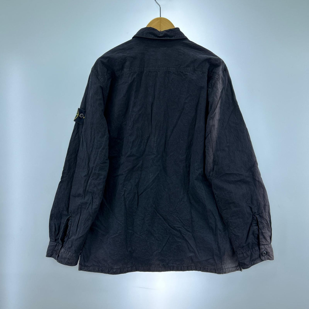 ジャケット STONE ISLAND 02AW ARCHIVE ガーメントダイツインポケットシャツ (L) L ブラック