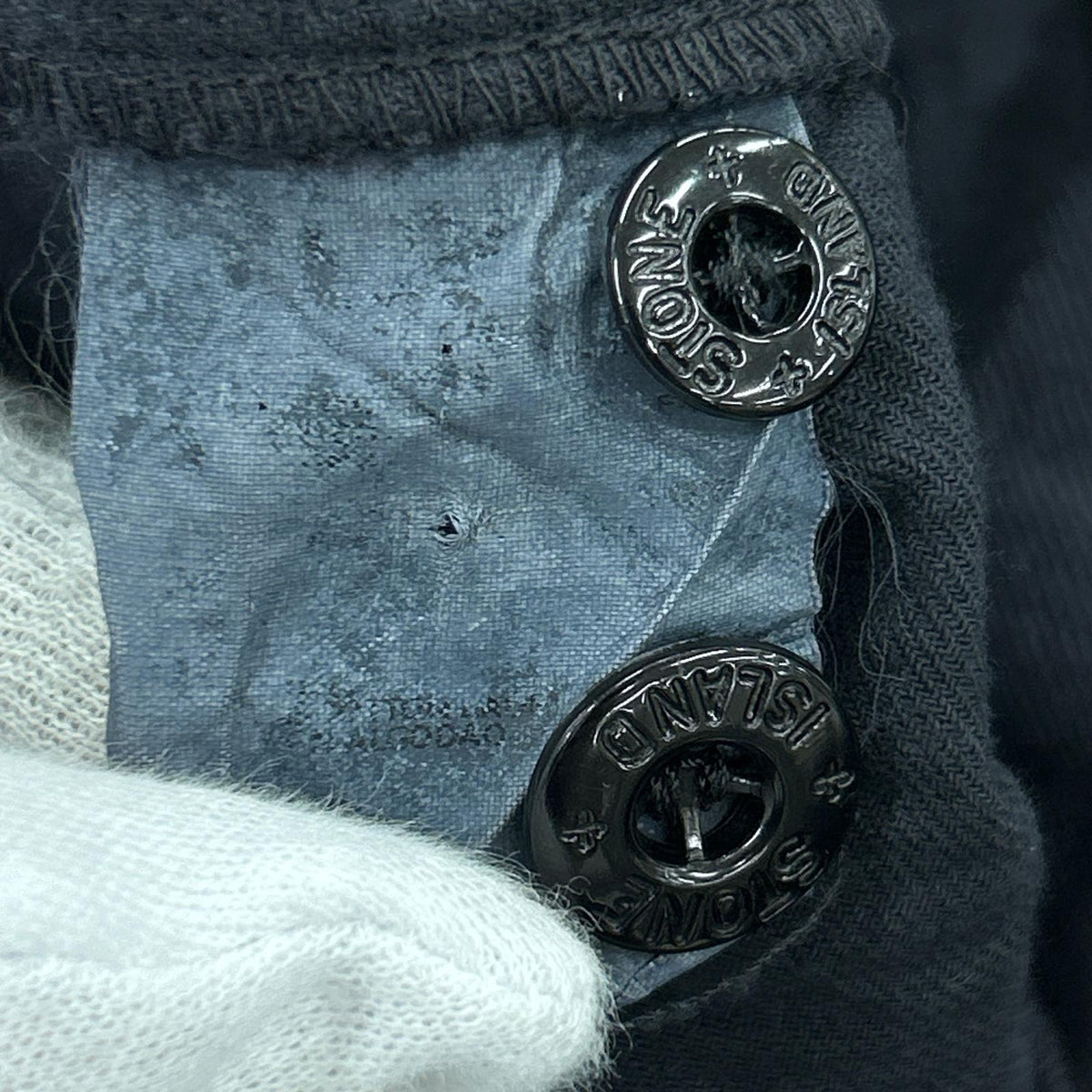 ジャケット STONE ISLAND 02AW ARCHIVE ガーメントダイツインポケットシャツ (L) L ブラック