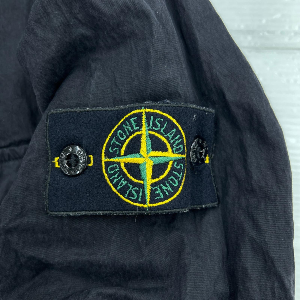 ジャケット STONE ISLAND 02AW ARCHIVE ガーメントダイツインポケットシャツ (L) L ブラック