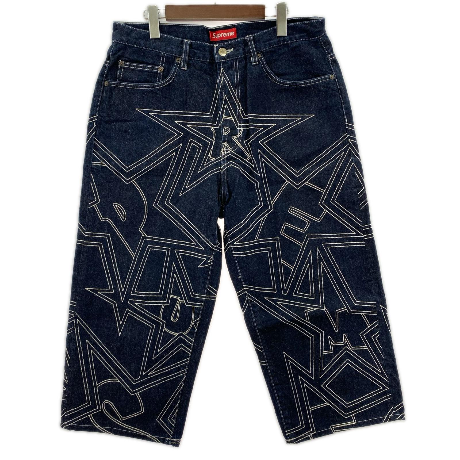 デニムパンツ 25SS Stars Topstitch Baggy Jean(32)インディゴ 32 ネイビー