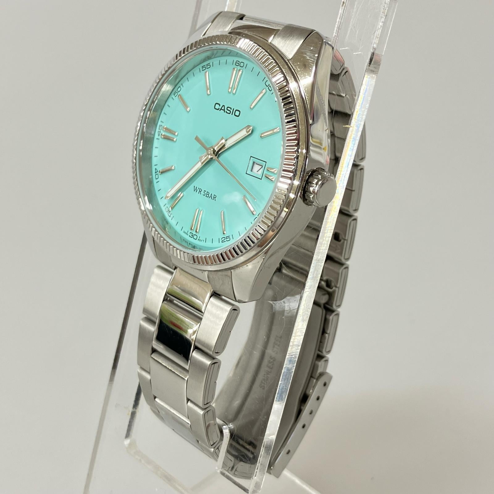 腕時計 MTP-1302 クオーツ腕時計 ブルー