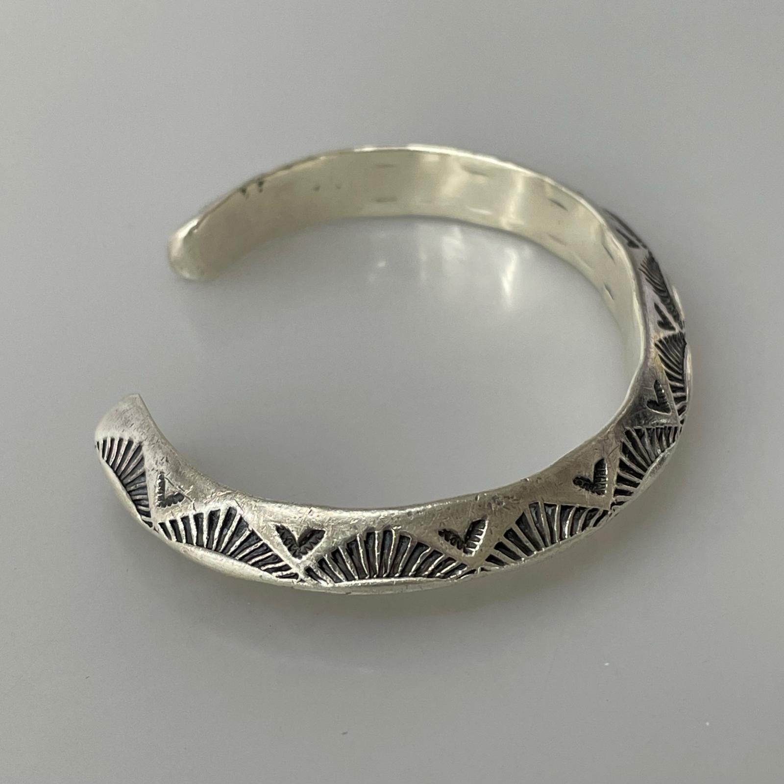 ブレスレット STERLING トライアングルバングル 約52g シルバー