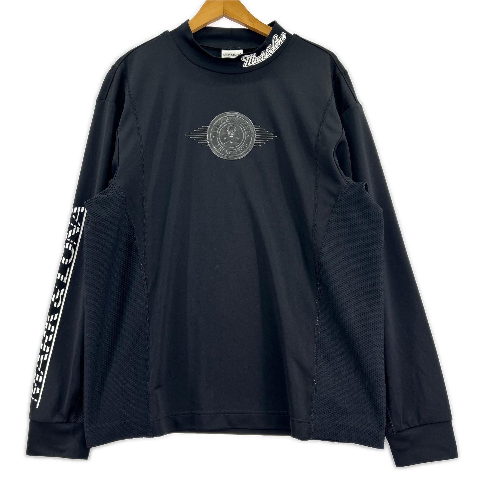 長袖Tシャツ モックネック 50 BLK 50 ブラック