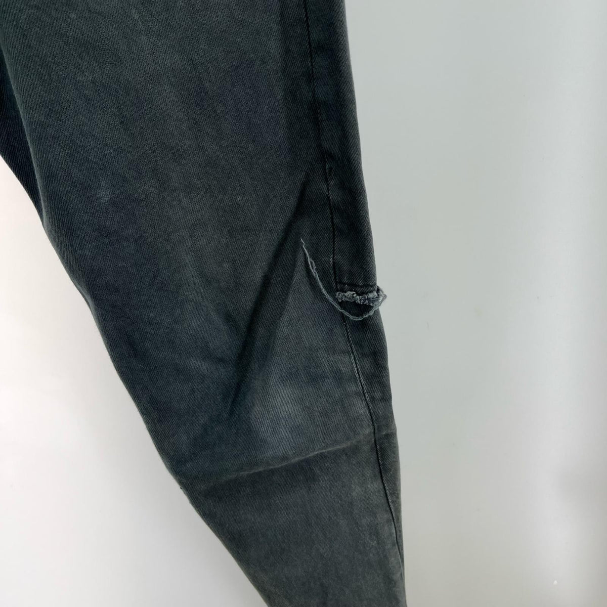 デニムパンツ リメイク 再構築 ブラックデニム 黒 (S) S ブラック
