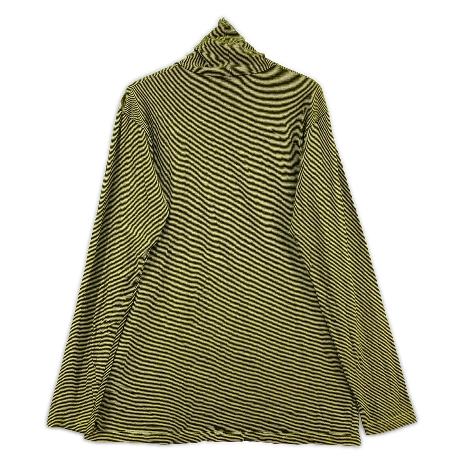 長袖Tシャツ PRAGMATIC ボーダー ハイネック(1) 1 グリーン