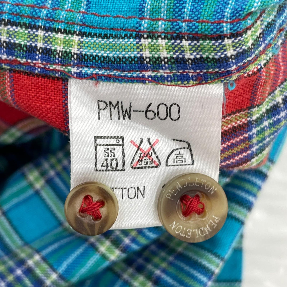 半袖シャツ 90s PENDLETON クレイジーパターン S S マルチカラー