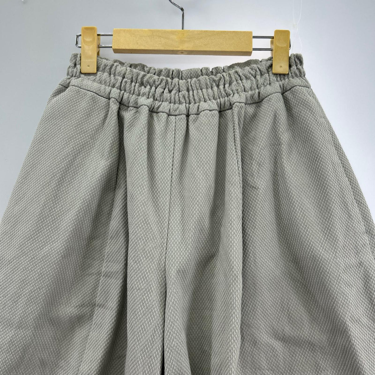 パンツ entwa 刺し子 ワイドパンツ グレー