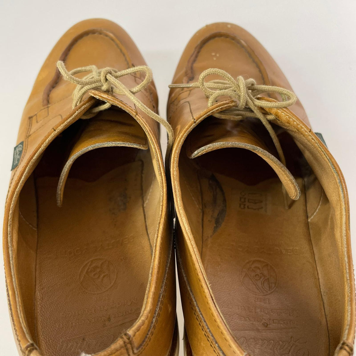 シューズ Paraboot×B&Y CHAMBORD シャンボード Uチップレザーシューズ 7 1/2F ベージュ ベージュ