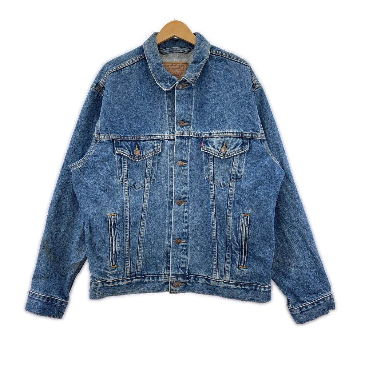 デニムジャケット 90s USA製 背面白 L
