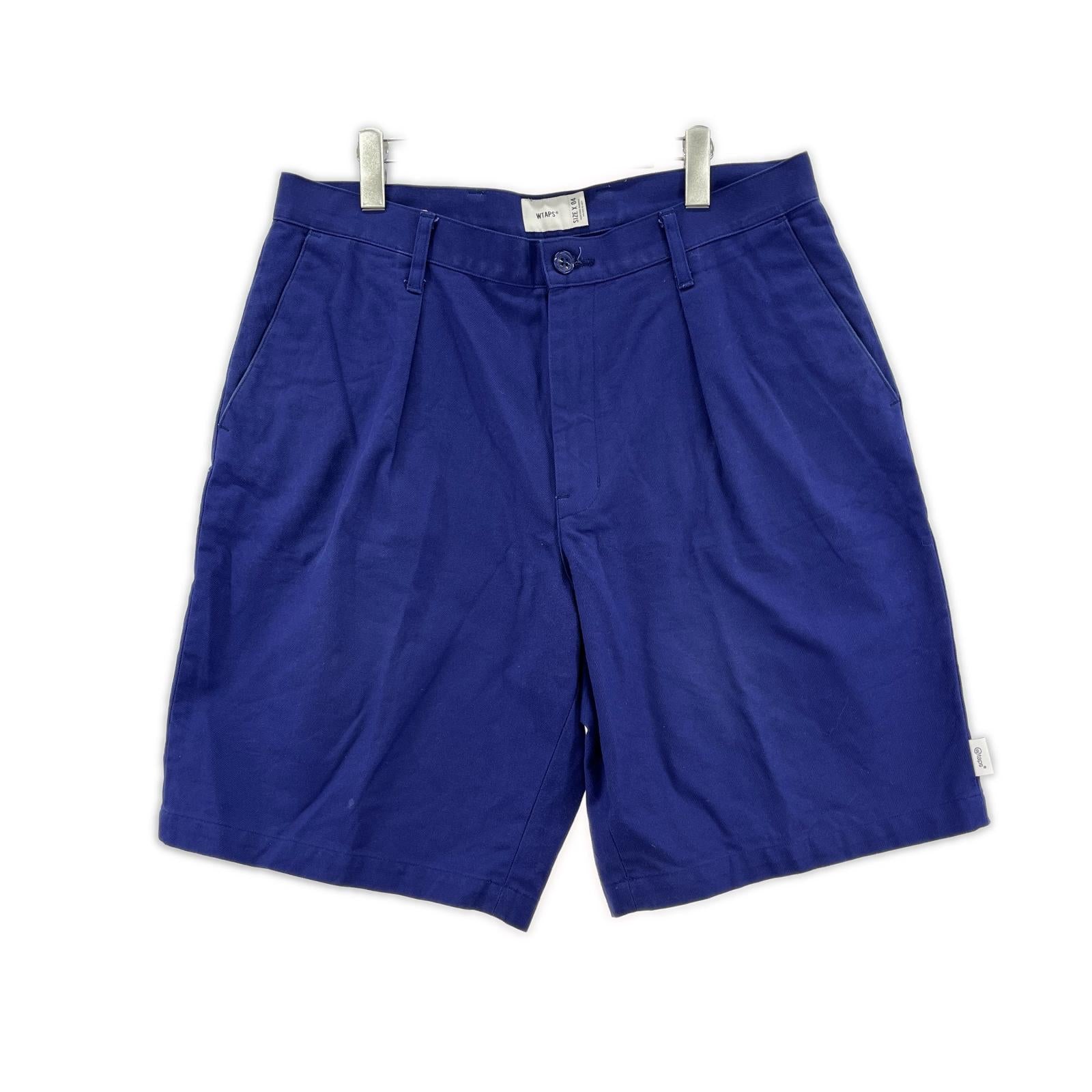 ショートパンツ 25SS タックショーツ 青