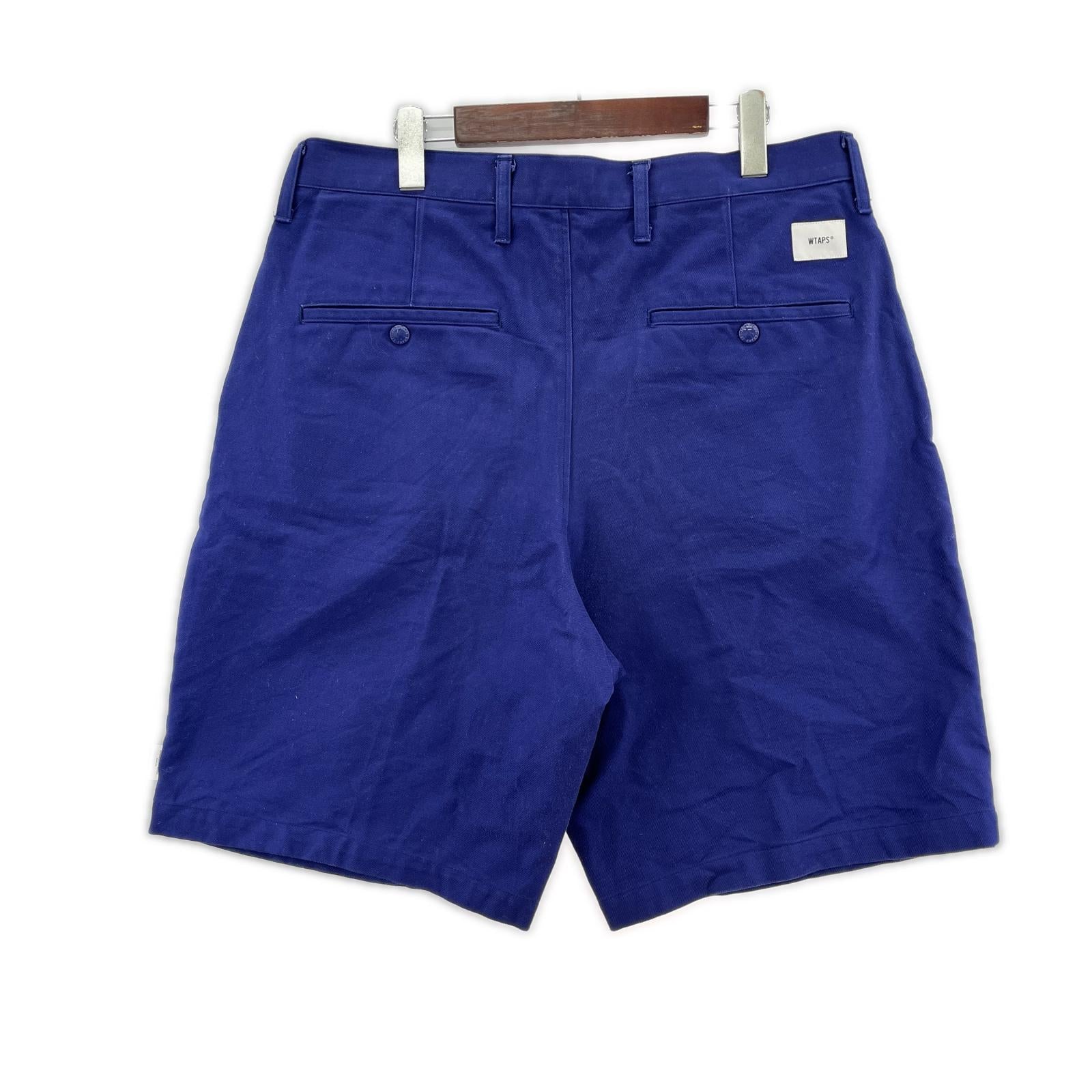 ショートパンツ 25SS タックショーツ 青