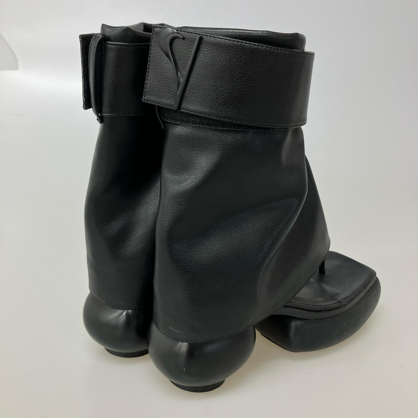 ブーツ THEREDTHREAD/SOCKS COVER BOOTS 38 ブラック