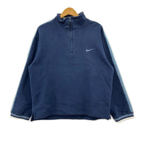 スウェット 90s ハーフジップ M