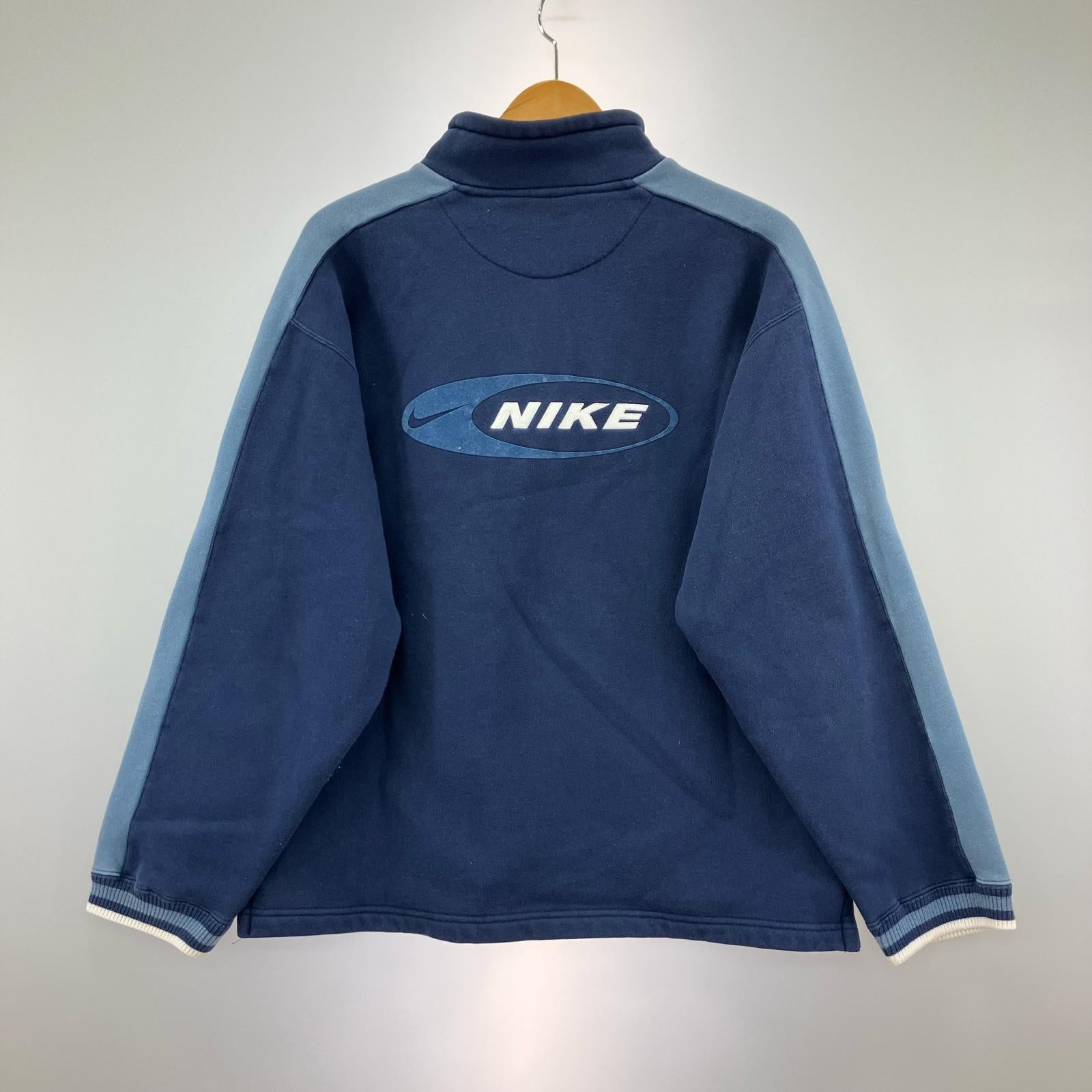 スウェット 90s ハーフジップ M