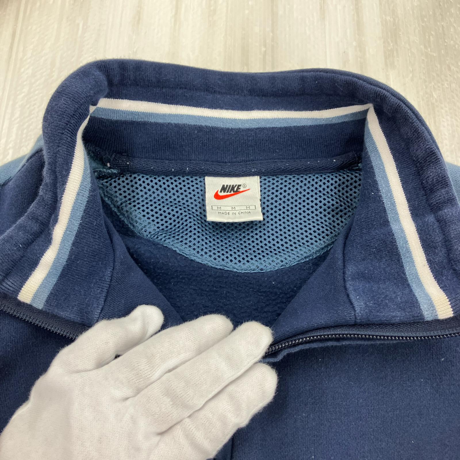 スウェット 90s ハーフジップ M