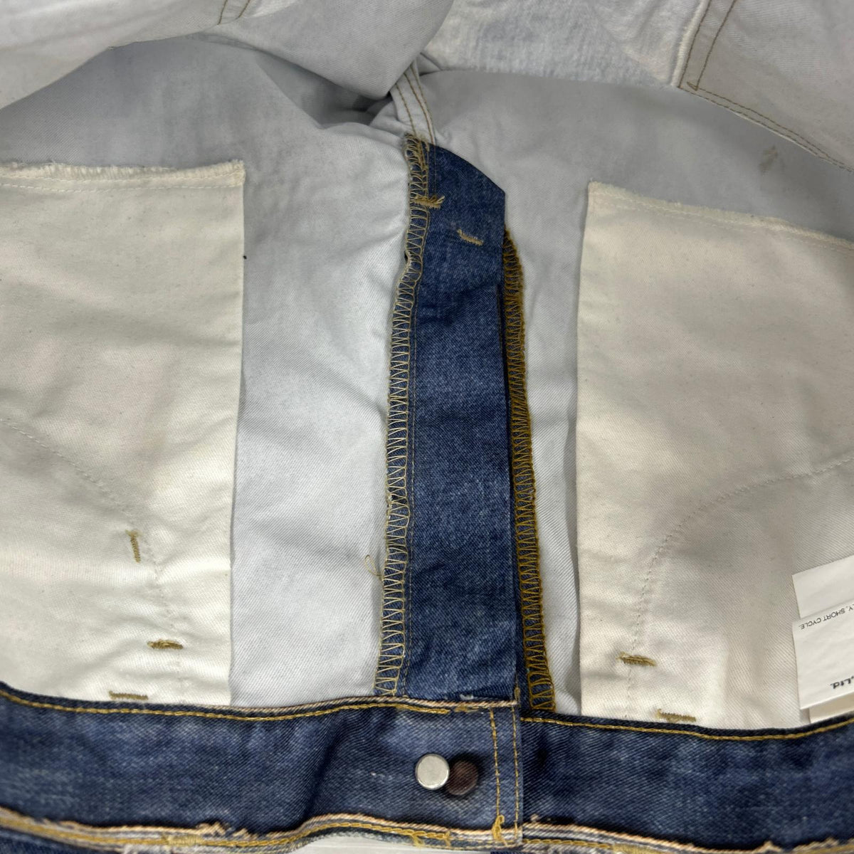 パンツ ×Levi's×BerBerJin 607E 転写 ブーツカット L L ネイビー
