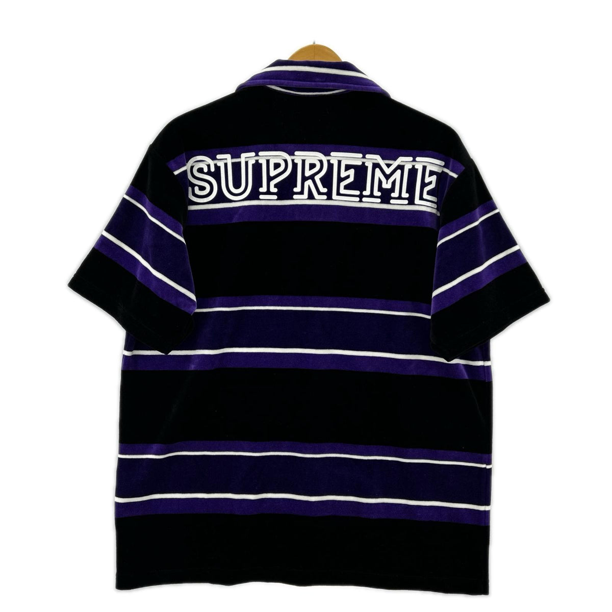 ポロシャツ 21SS Stripe Velour Polo(M) M