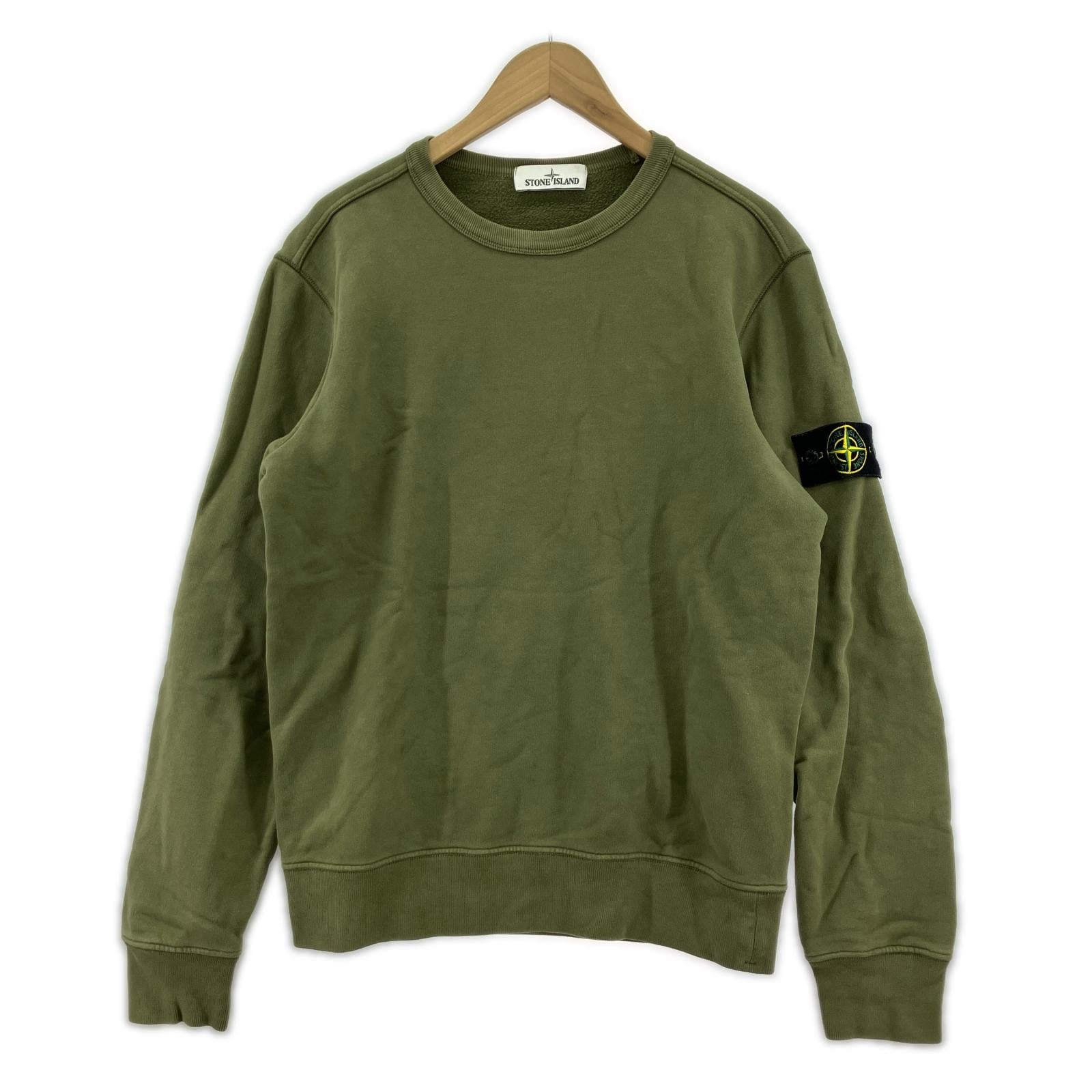 スウェット コットンクルーネック L/S スウェット(M)カーキ M カーキ