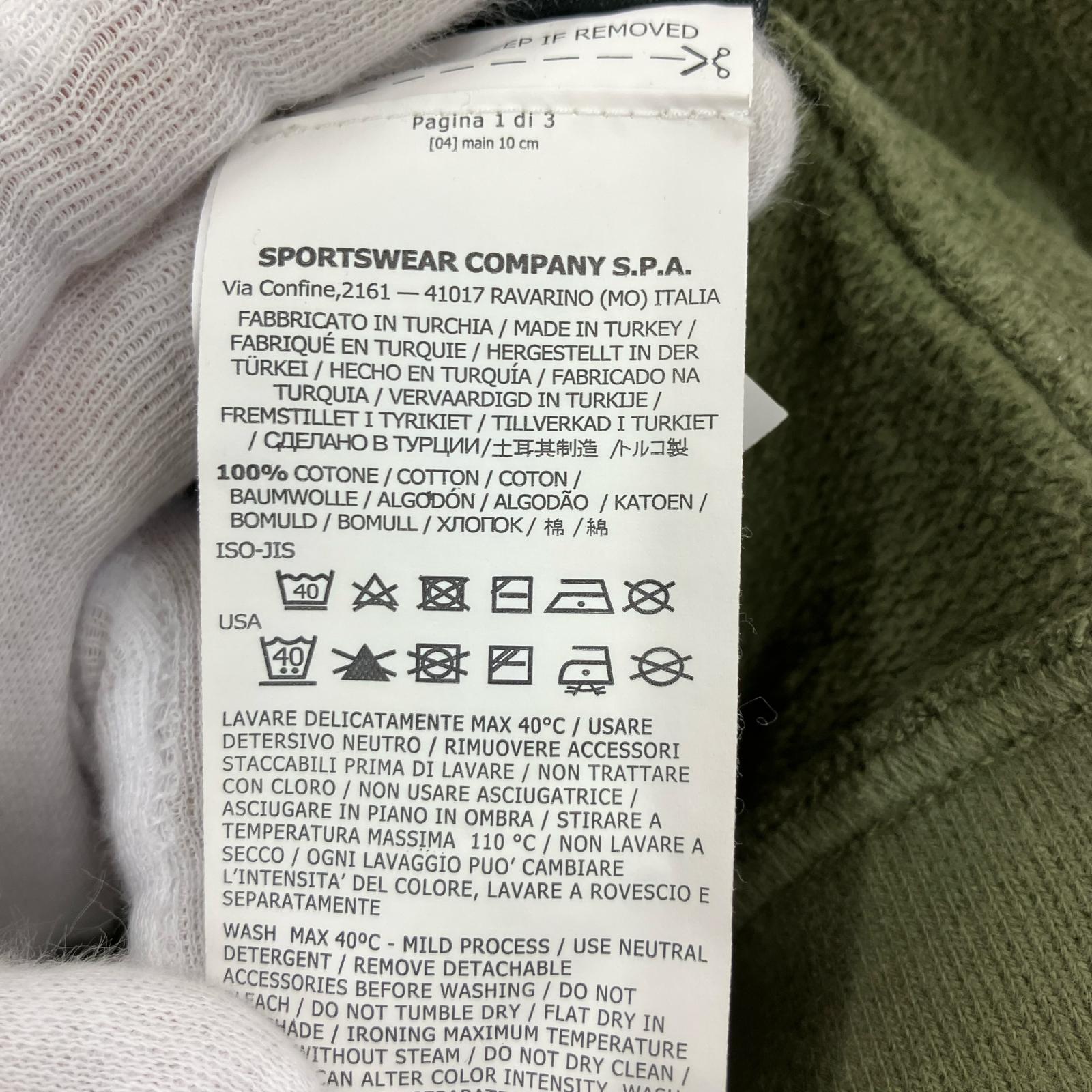 スウェット コットンクルーネック L/S スウェット(M)カーキ M カーキ