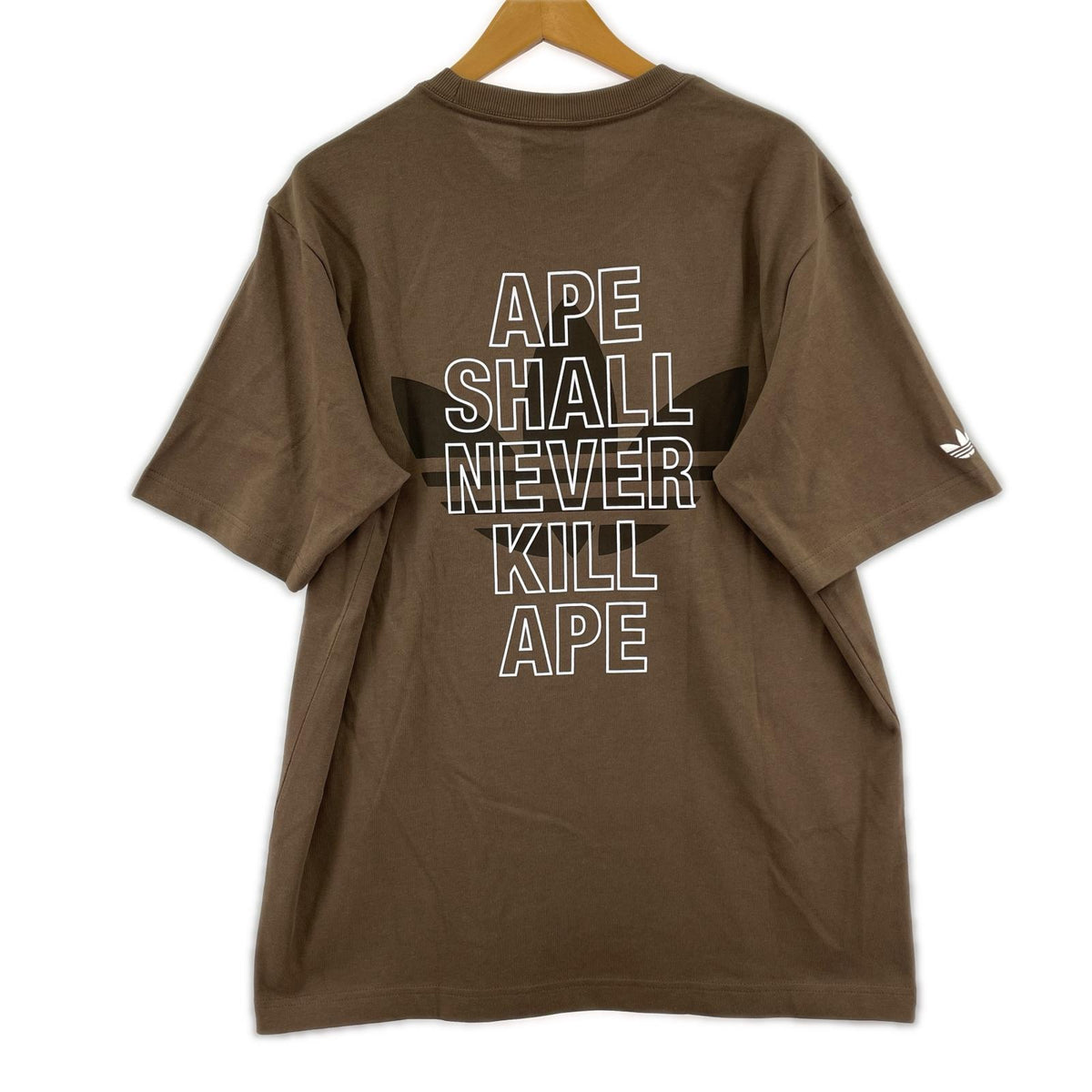 半袖Tシャツ SSL TEE BAPE(L)アースストレータ L ブラウン