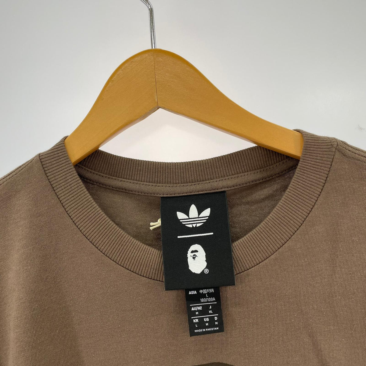半袖Tシャツ SSL TEE BAPE(L)アースストレータ L ブラウン