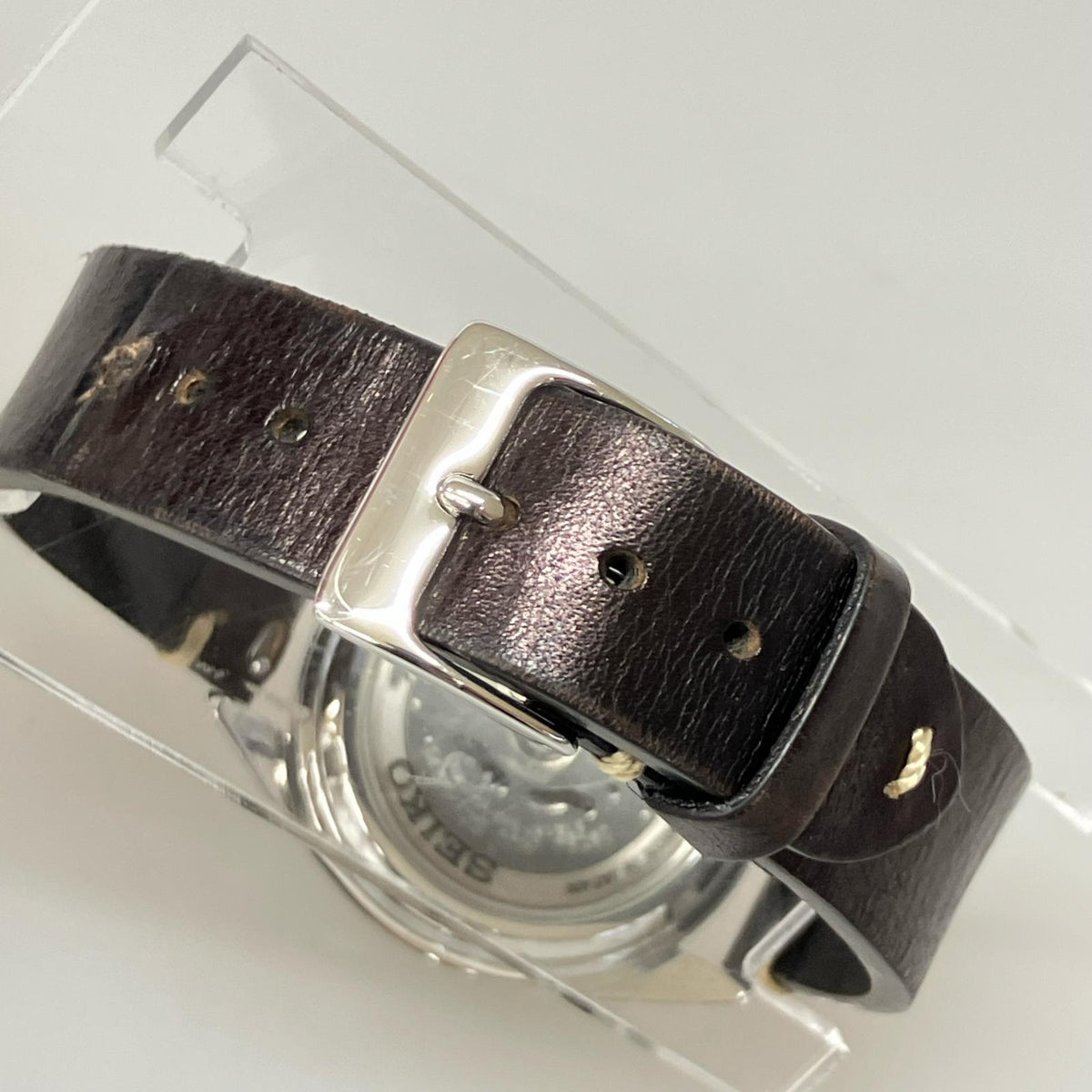 腕時計 SEIKO5 自動巻 裏スケ 7S26-03V0 ブラック