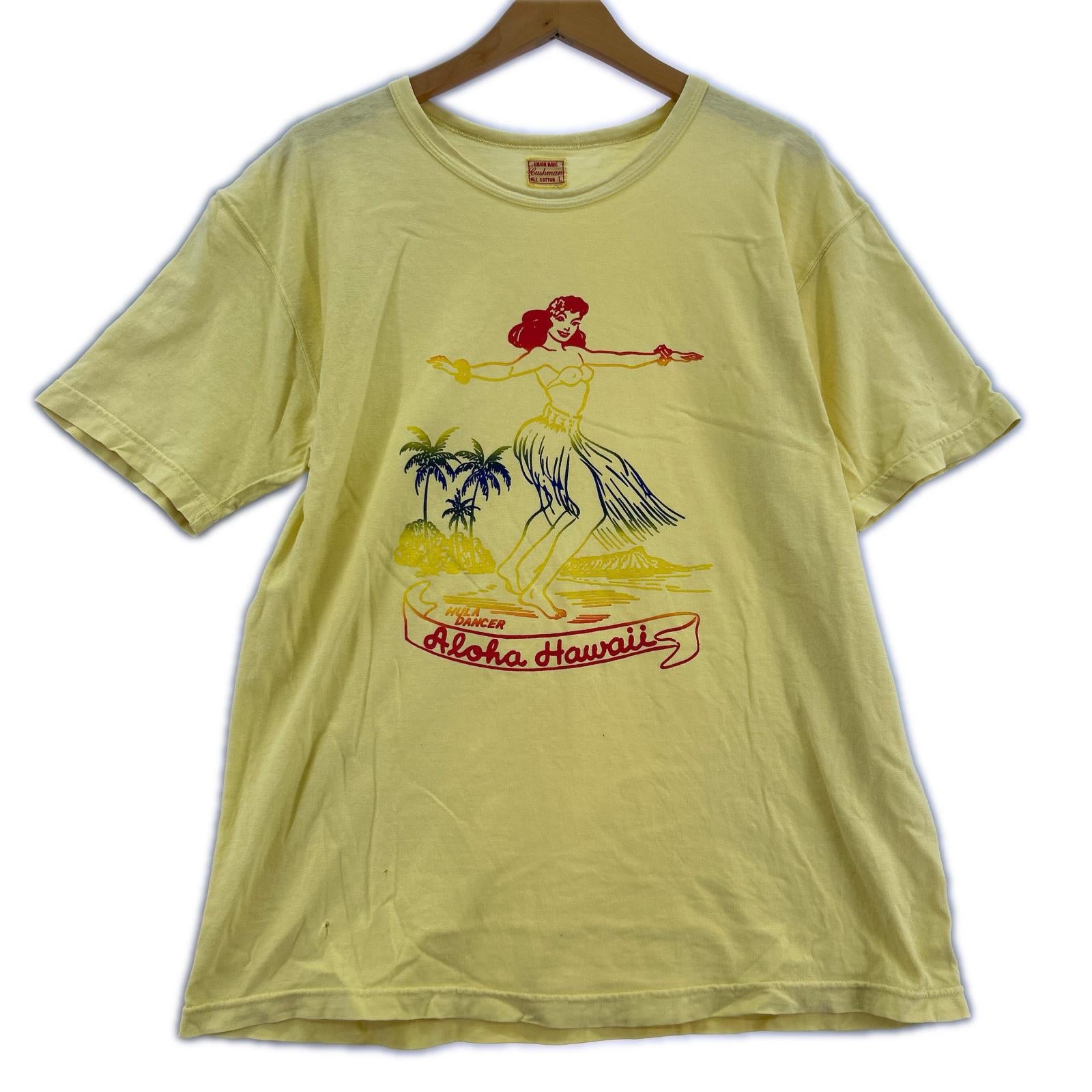 半袖Tシャツ hula dancer L イエロー