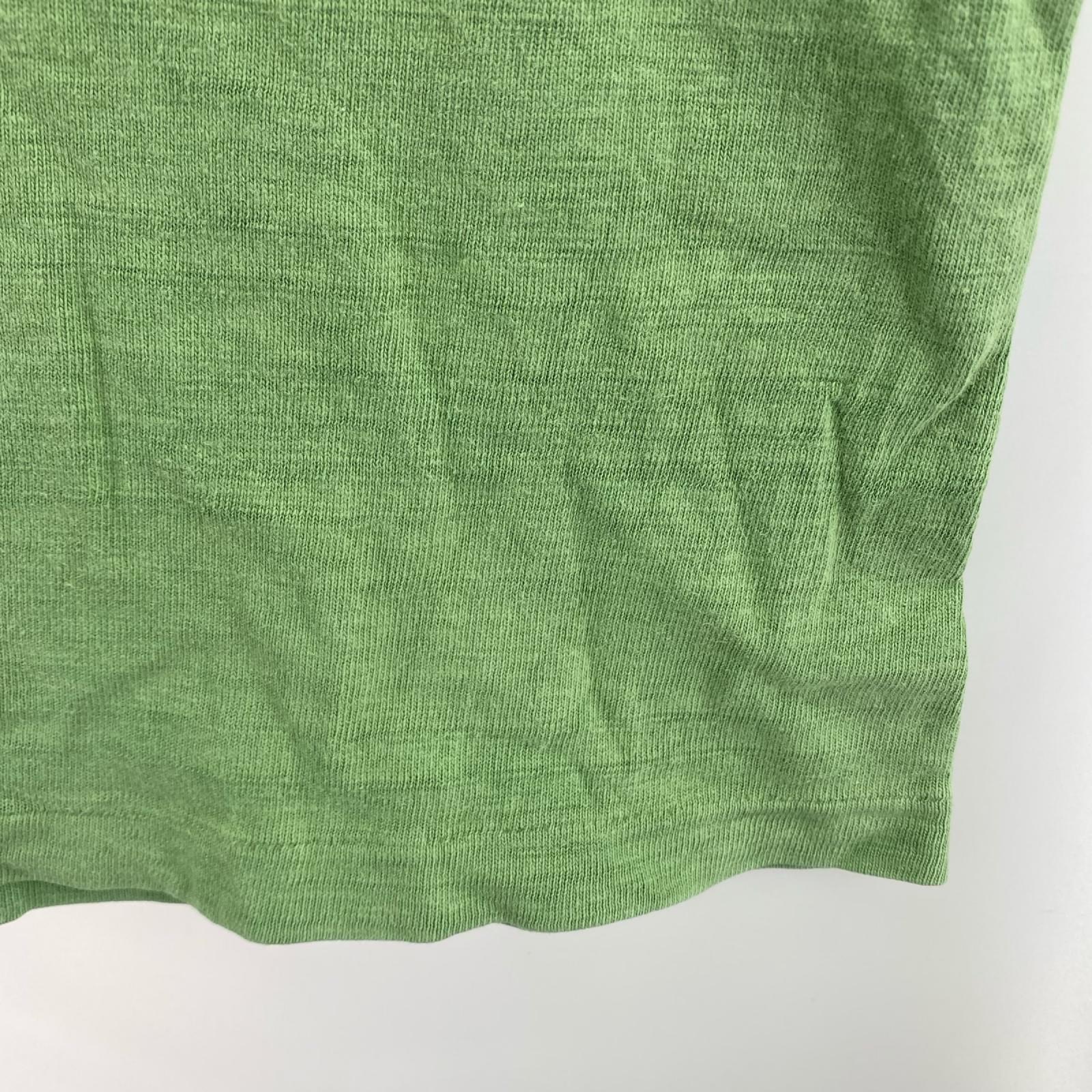 半袖Tシャツ シングルステッチ 胸ポケット L グリーン