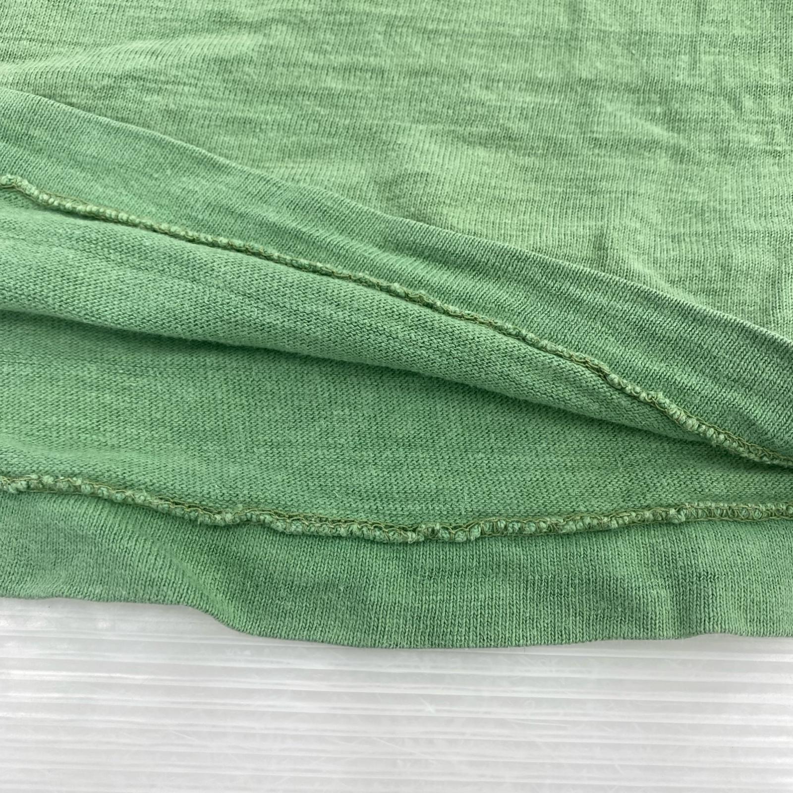 半袖Tシャツ シングルステッチ 胸ポケット L グリーン