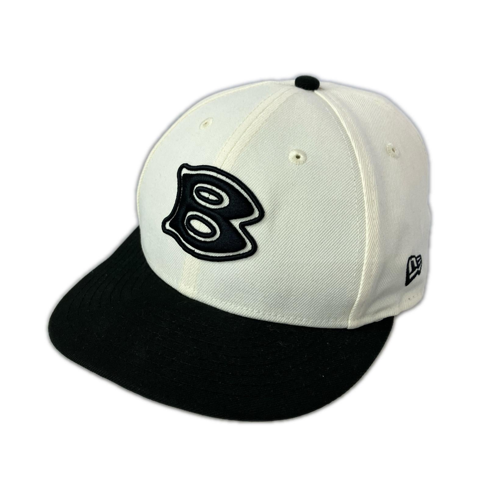 キャップ NEW ERA/Bロゴ/白黒/58.7cm