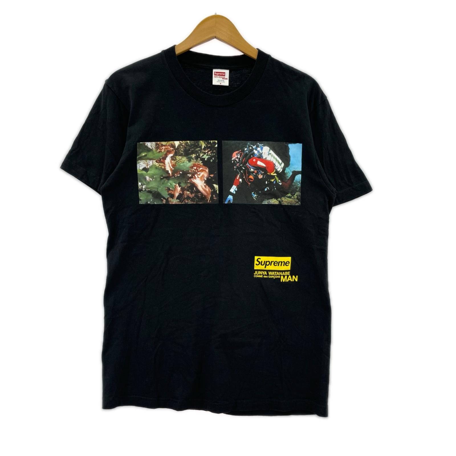 半袖Tシャツ JUNYA WATANABE Nature T S 黒 S ブラック