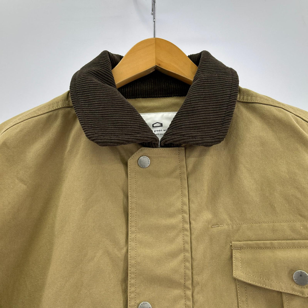 ジャケット garage green works エルボーパッチ カバーオール M M ブラウン