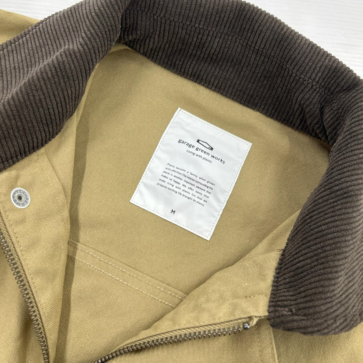 ジャケット garage green works エルボーパッチ カバーオール M M ブラウン