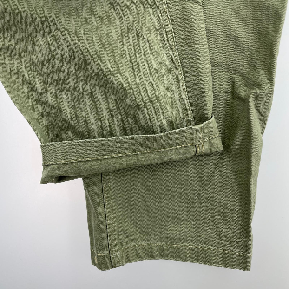 パンツ WAIPER 米軍 1940's モンキーパンツ ヘリンボーン オリーブ 30