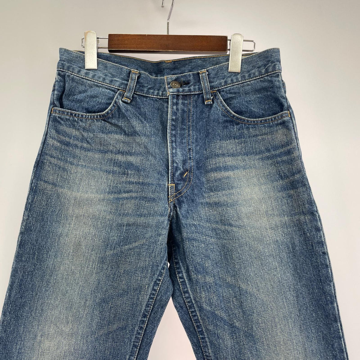 デニムパンツ デニムフレアパンツ W30 M ネイビー