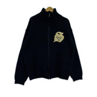 ブルゾン 90s USA製 Big 4 Drivers Knit L ブラック