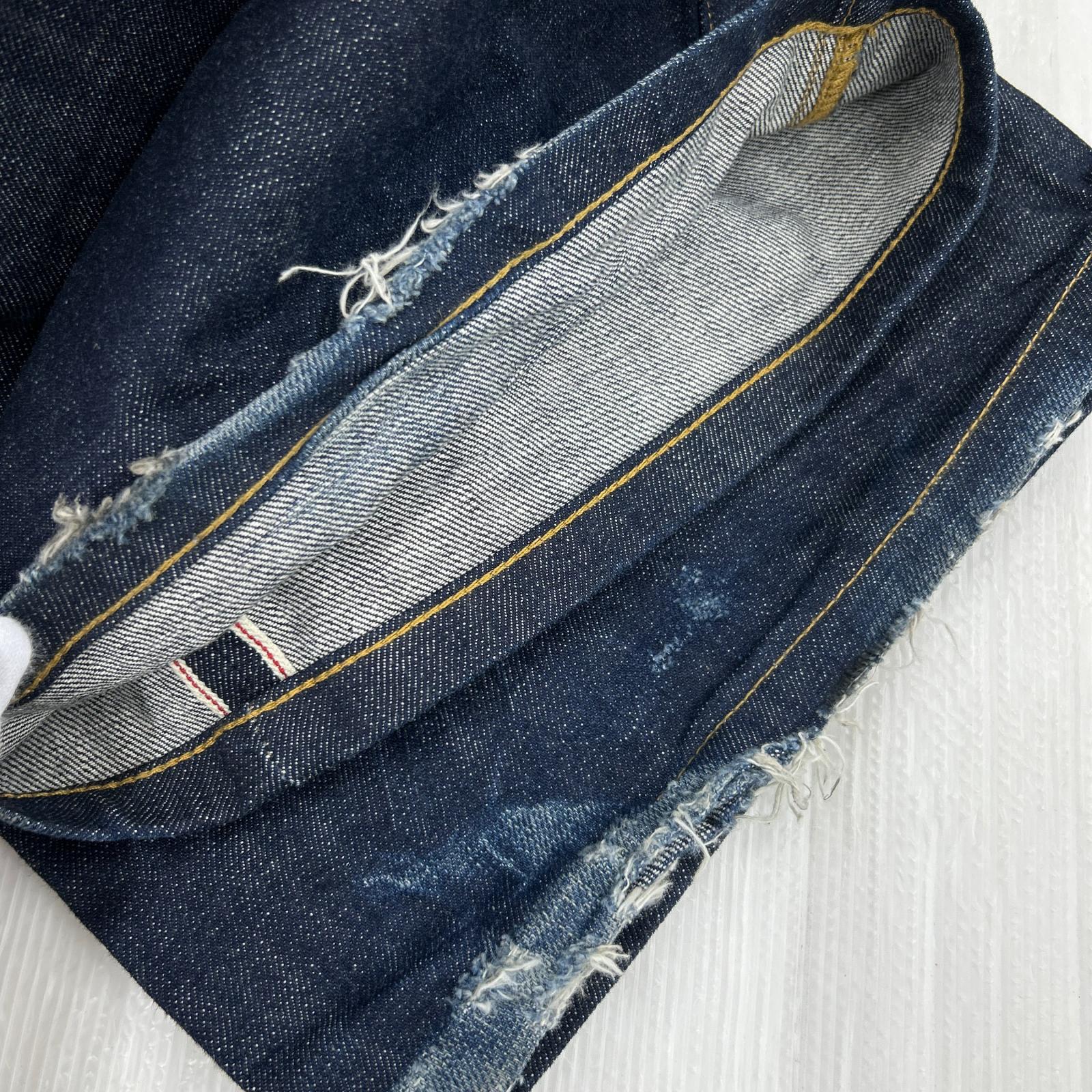 デニムパンツ NO/FAITH STUDIOS RAW DENIM LOOSE ブルー