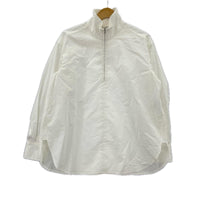 長袖シャツ HALF ZIP STAND COLLAR SHIRT 白 1 ホワイト