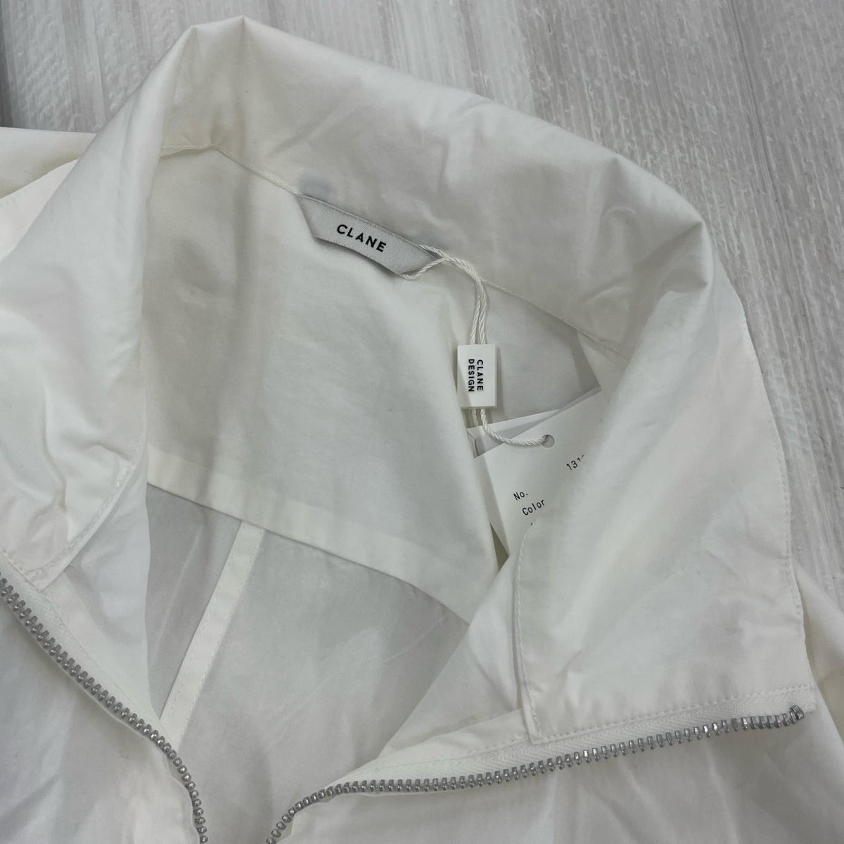 長袖シャツ HALF ZIP STAND COLLAR SHIRT 白 1 ホワイト