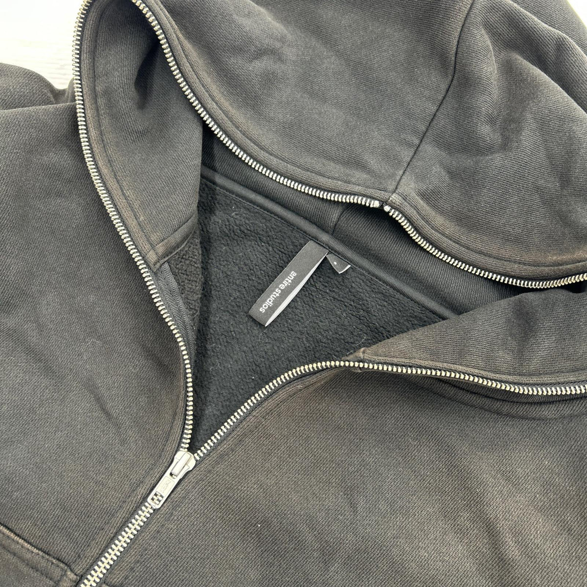 パーカー entire studios eternal zip hoodie S 黒 S ブラック
