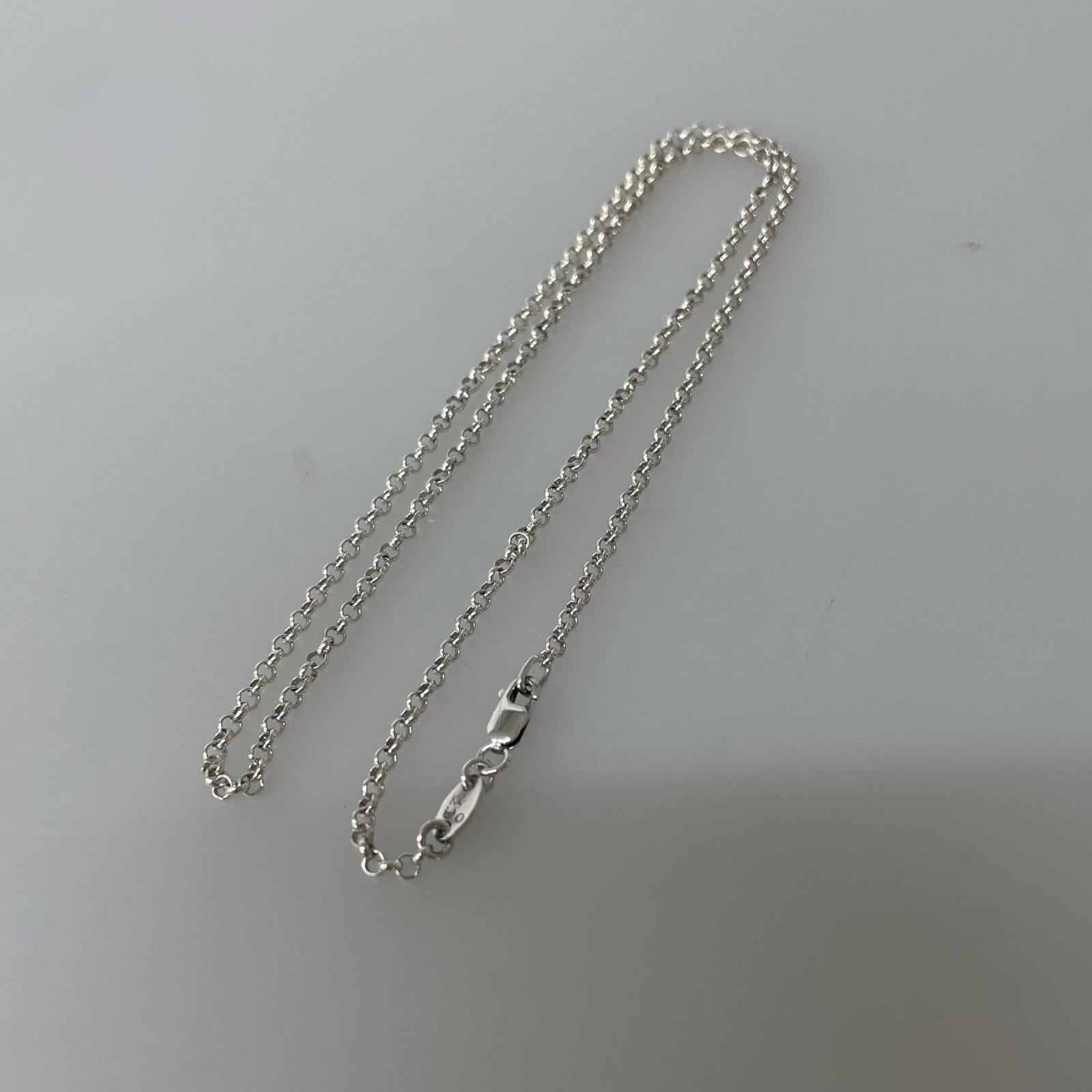 ネックレス ロールチェーン 18inc シルバー