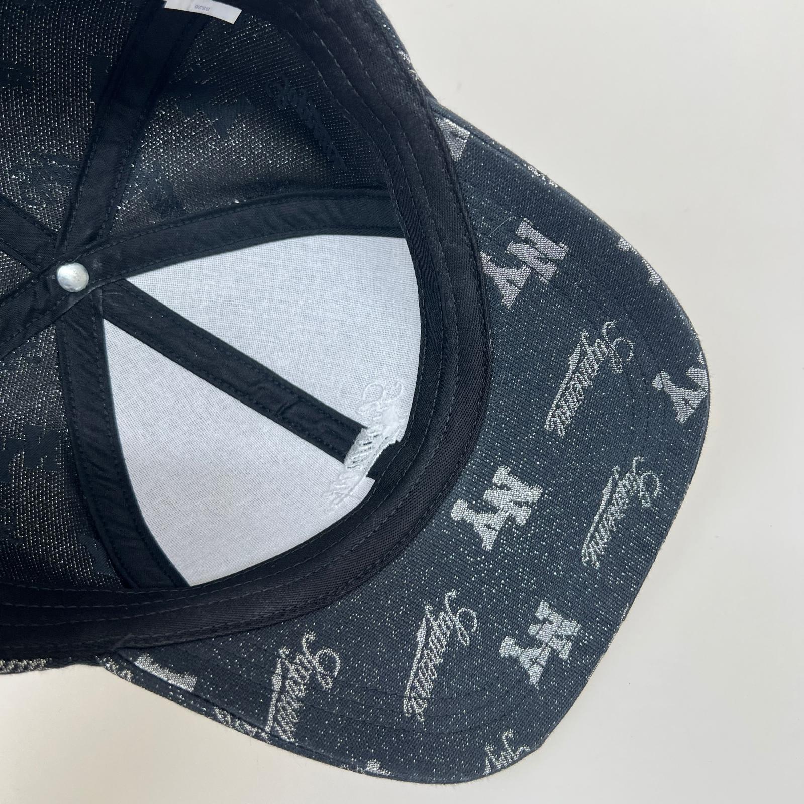 キャップ 26ss Monogram 6-Panel Cap 黒 ブルー
