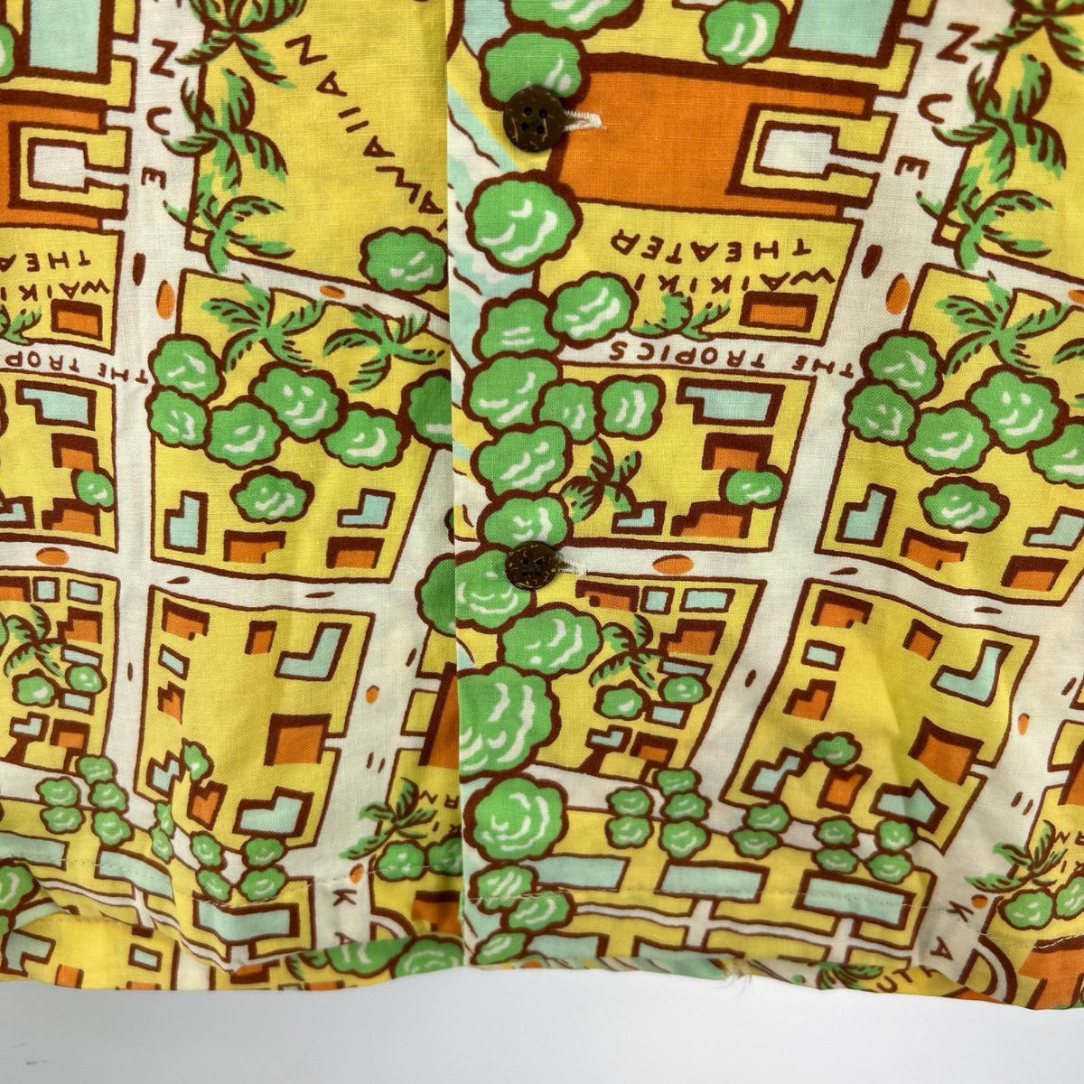 半袖シャツ WAIKIKI MAP アロハシャツ (L) L