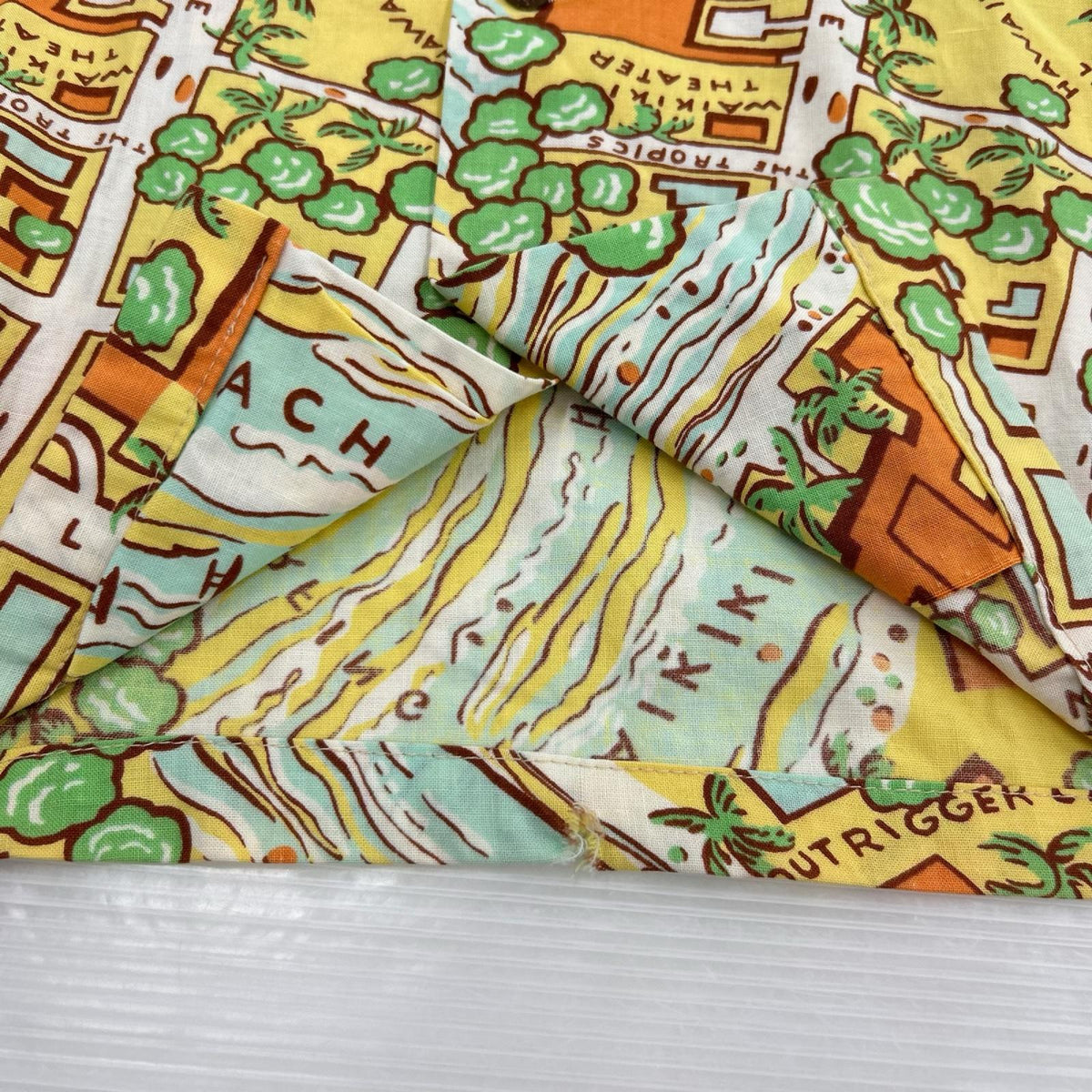 半袖シャツ WAIKIKI MAP アロハシャツ (L) L