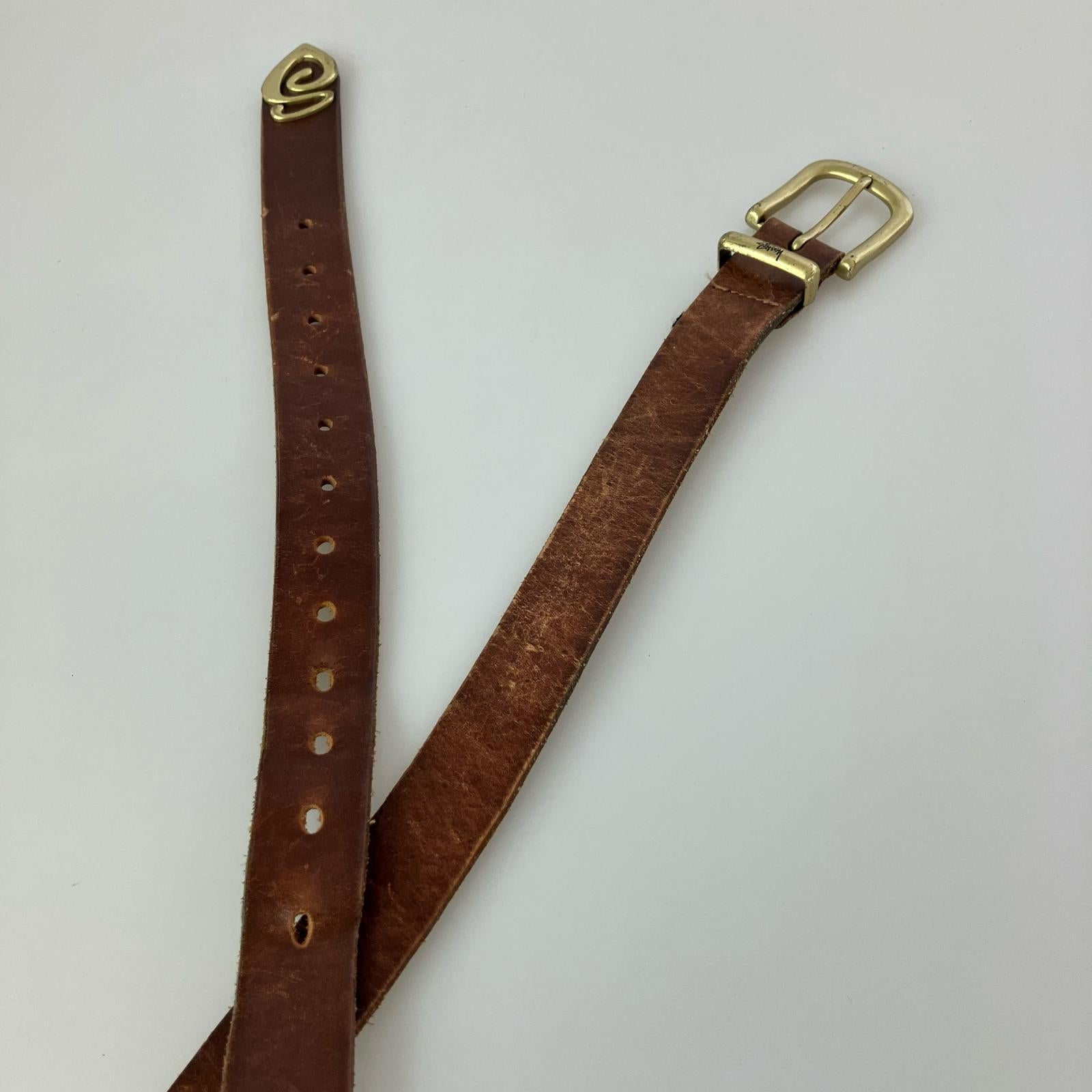 その他アクセサリー レザーベルト ブラウン ブラウン