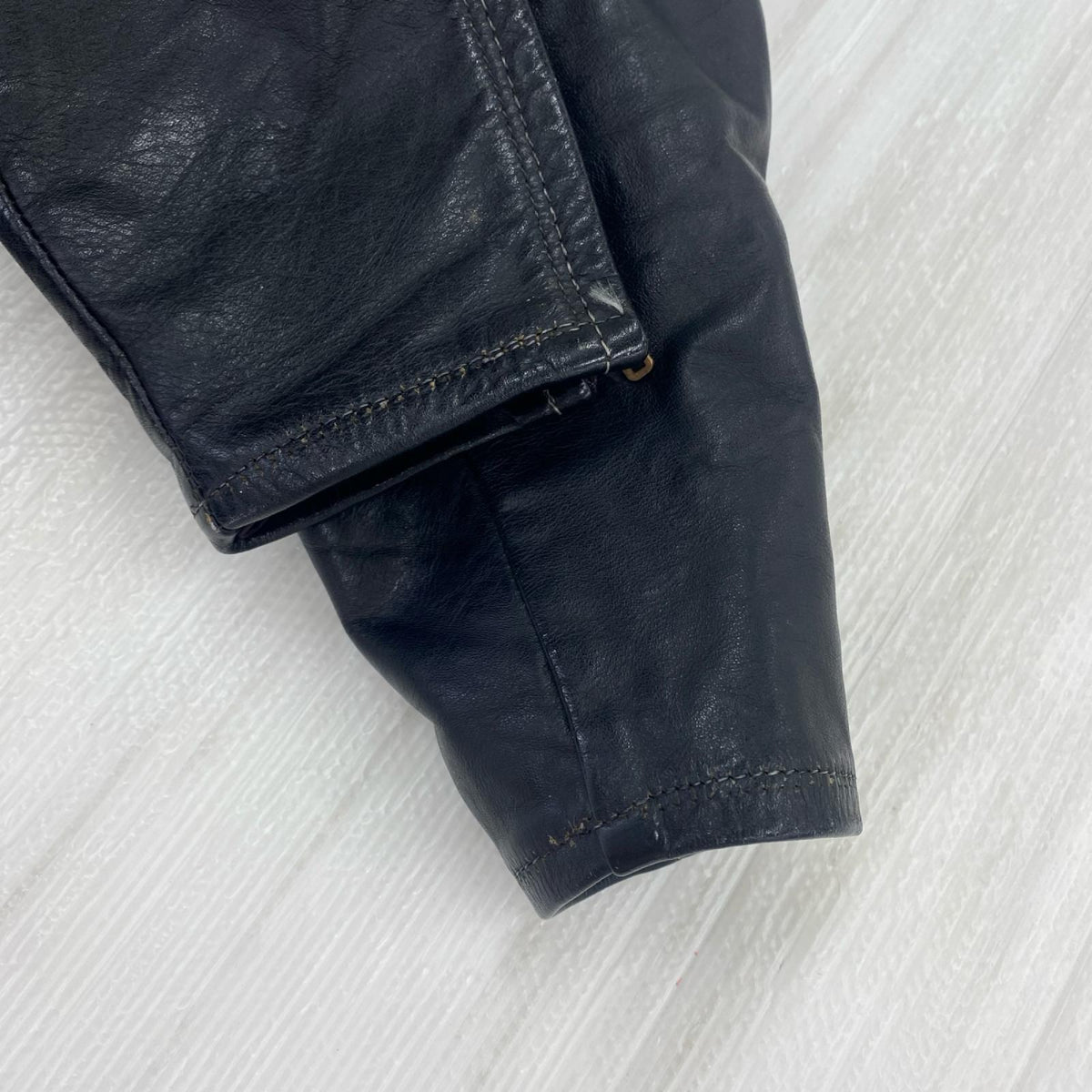 ライダースジャケット 50-60s パテット 逆八 レザー TALON 黒 (-) ブラック