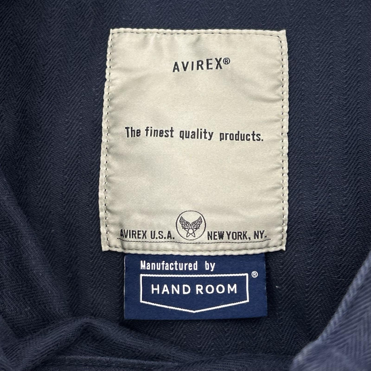 パンツ HANDROOM/ヘリンボーンワークパンツ 紺 M ネイビー