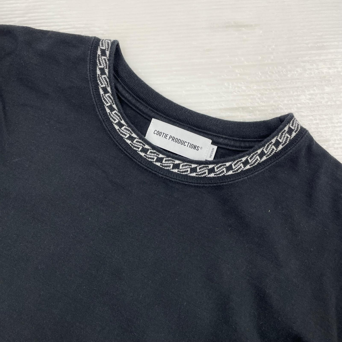 半袖Tシャツ 25SS Jacquard Neck S/S Tee ブラック M ブラック