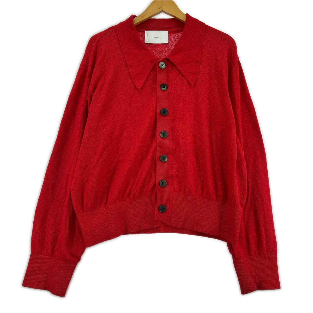 カーディガン 25SS/GIMA BOUCLE KNIT SWEATER/レッド 1 レッド